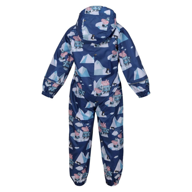 Regatta Kinder/kinder pobble peppa pig puddle suit UTRG8238_spaceblue large