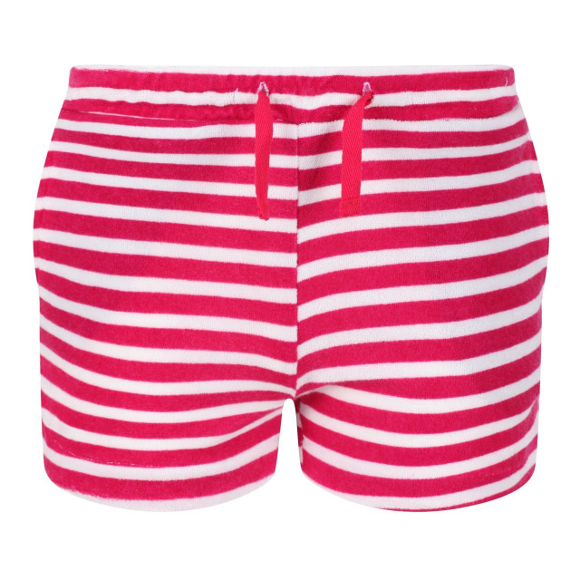 Regatta Childrens/kids dayana towelling stripe casual shorts UTRG7774_pinkfusionwhite large