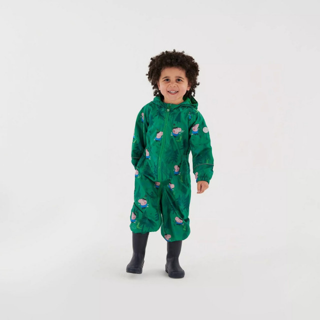 Regatta Kinder/kinder peppa pig dinosaurus snowsuit UTRG8304_jellybeangreen large
