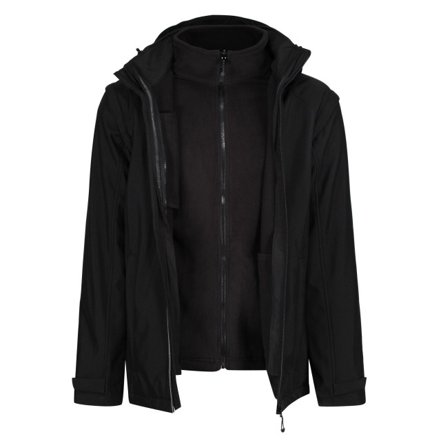 Regatta Heren erasmus 4 in 1 jas soft shell UTRG6507_black large Regatta Heren erasmus 4 in 1 jas soft shell UTRG6507_black large