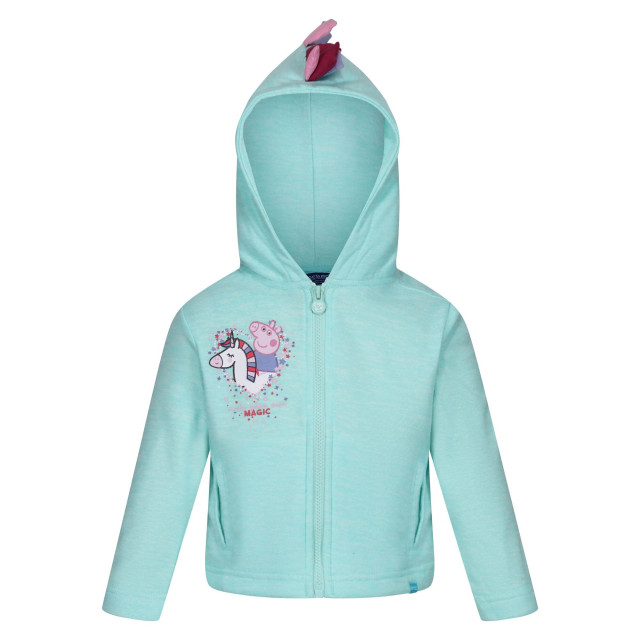Regatta Peppa pig marl hoodie voor babymeisjes UTRG7408_arubablue large