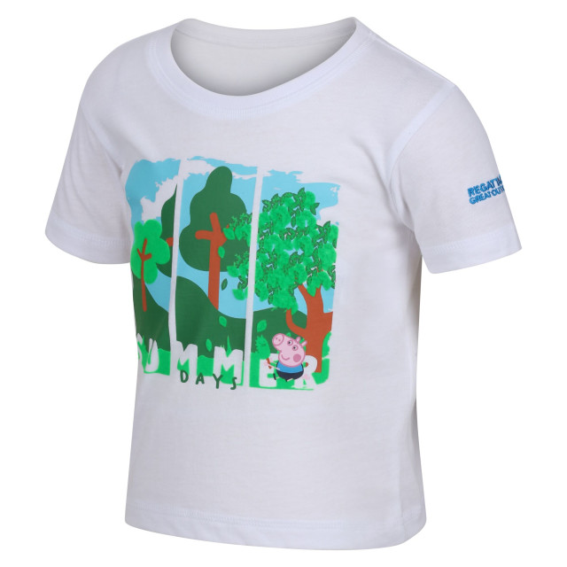 Regatta Kinder/kids peppa pig t-shirt met korte mouwen UTRG7701_white large