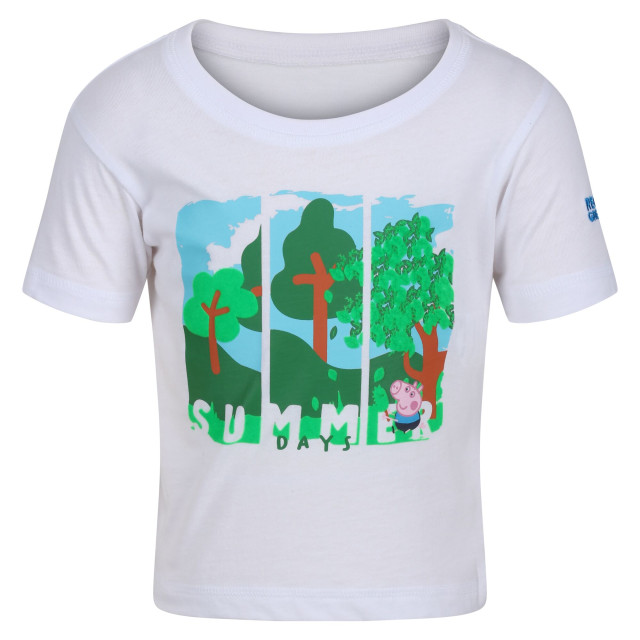 Regatta Kinder/kids peppa pig t-shirt met korte mouwen UTRG7701_white large