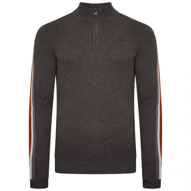 Dare2b Heren dutiful ii stripe marl half zip sweatshirt UTRG8015_charcoalgrey large