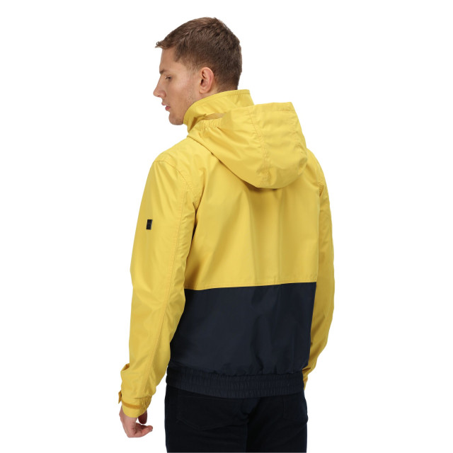 Regatta Heren feelding colour block waterdichte bomber jas UTRG7719_yellowgoldnavy large Regatta Heren feelding colour block waterdichte bomber jas UTRG7719_yellowgoldnavy large