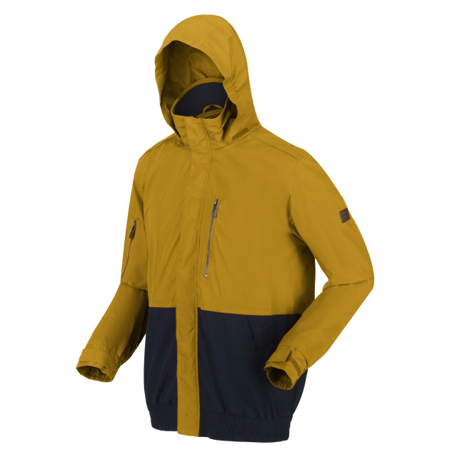Regatta Heren feelding colour block waterdichte bomber jas UTRG7719_yellowgoldnavy large Regatta Heren feelding colour block waterdichte bomber jas UTRG7719_yellowgoldnavy large