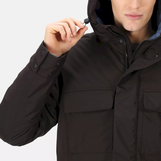Regatta Heren raylan waterdichte jas UTRG8446_black large Regatta Heren raylan waterdichte jas UTRG8446_black large