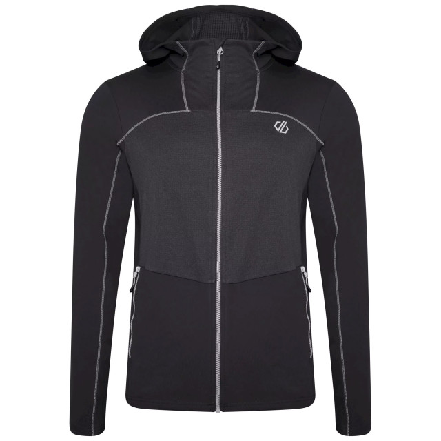 Dare2b Heren revive ii lichtgewicht hoodie UTRG7526_blackwhite large