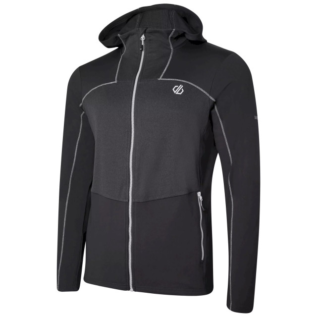Dare2b Heren revive ii lichtgewicht hoodie UTRG7526_blackwhite large