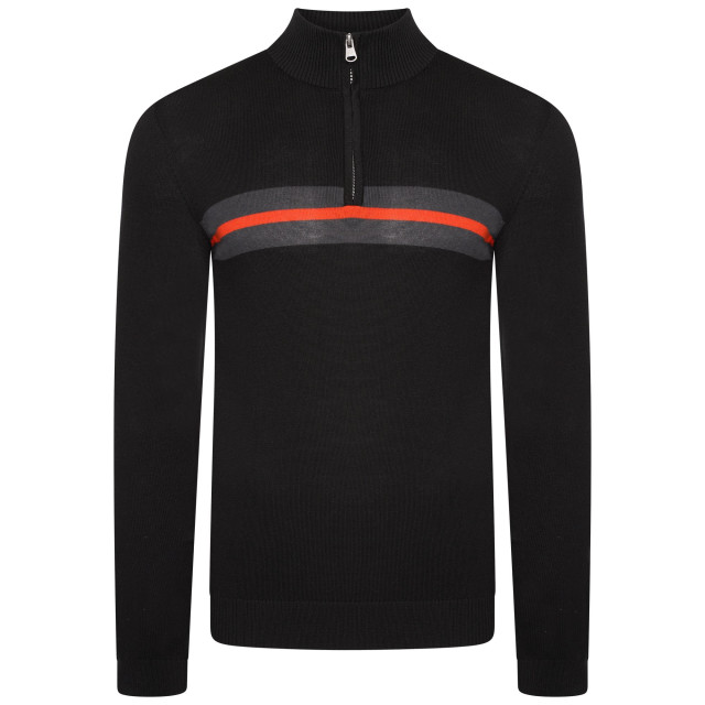Dare2b Heren unite us gebreide half rits sweatshirt UTRG6784_blackamberglow large
