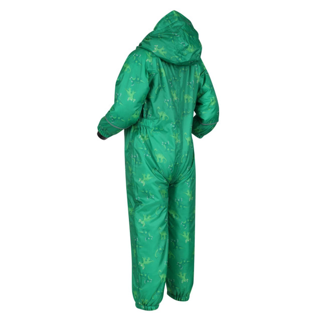 Regatta Kinder/kinderen printed splat ii hooded regenpak UTRG3634_jellybeangreen large