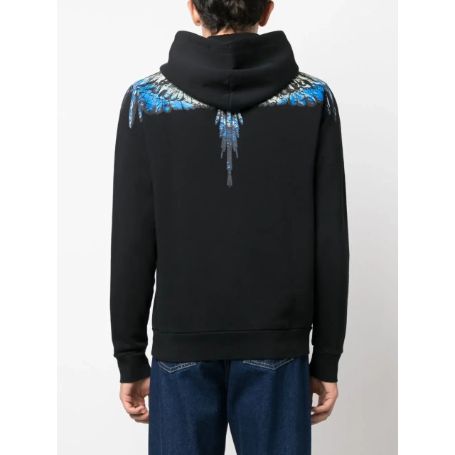 Marcelo Burlon Lunar wings regular hoodie light blue 145130384 large