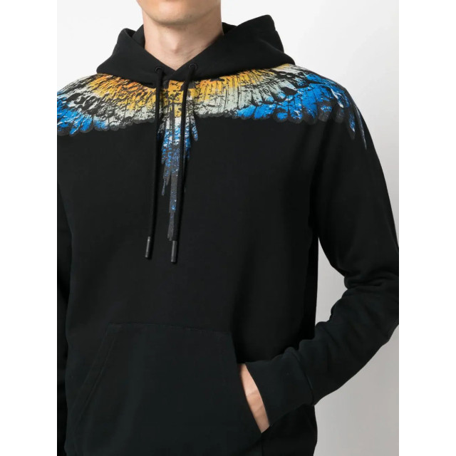 Marcelo Burlon Lunar wings regular hoodie light blue 145130384 large