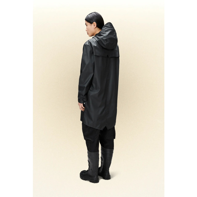 Rains 12020 long jacket w3 black 12020 large
