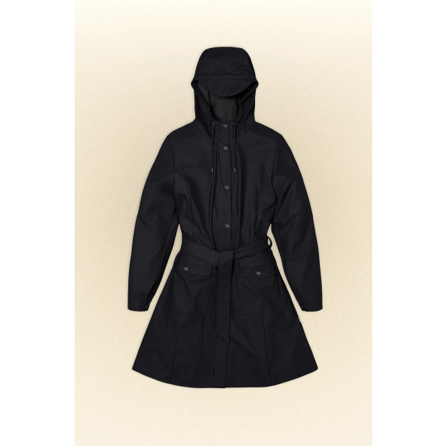 Rains 1824 belt jacket black 1824 large