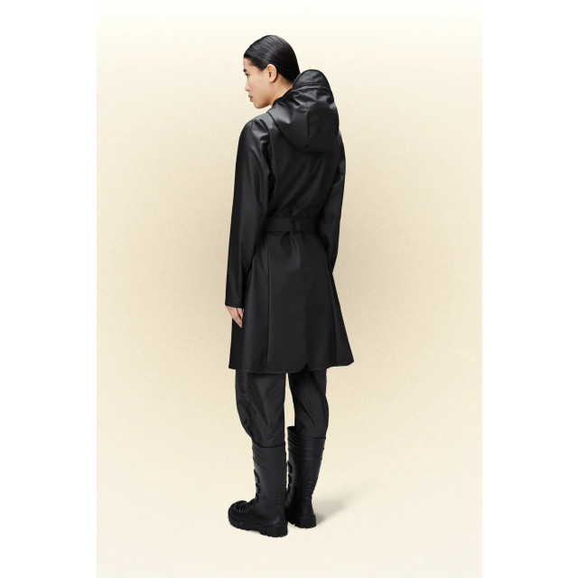 Rains 1824 belt jacket black 1824 large