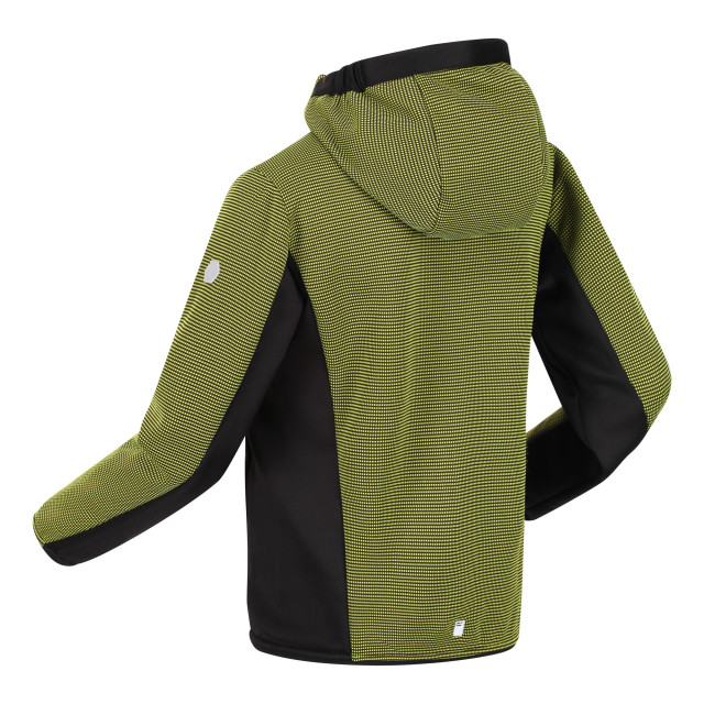 Regatta Kinder/kids highton full zip fleece jas UTRG7389_brightkiwiblack large Regatta Kinder/kids highton full zip fleece jas UTRG7389_brightkiwiblack large