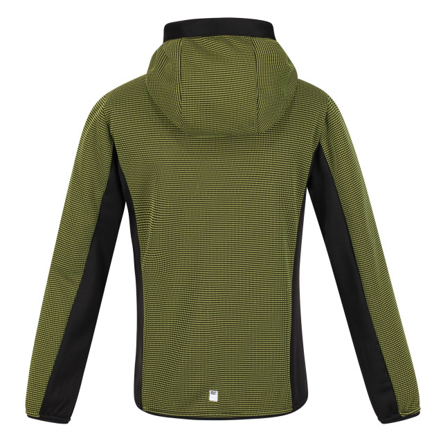 Regatta Kinder/kids highton full zip fleece jas UTRG7389_brightkiwiblack large Regatta Kinder/kids highton full zip fleece jas UTRG7389_brightkiwiblack large