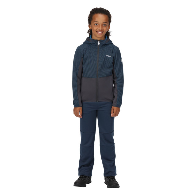 Regatta Kinder/kids highton full zip fleece jas UTRG7389_imperialblueindiagrey large Regatta Kinder/kids highton full zip fleece jas UTRG7389_imperialblueindiagrey large