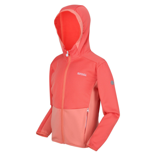 Regatta Kinder/kids highton full zip fleece jas UTRG7389_neonpeachfusioncoral large Regatta Kinder/kids highton full zip fleece jas UTRG7389_neonpeachfusioncoral large