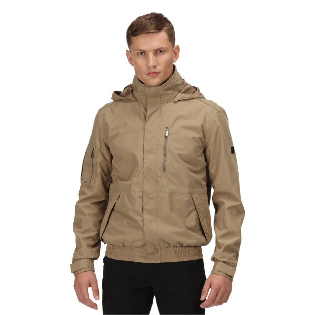 Regatta Heren feelding linear waterdichte bomber jas UTRG7702_goldsand large Regatta Heren feelding linear waterdichte bomber jas UTRG7702_goldsand large
