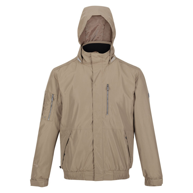 Regatta Heren feelding linear waterdichte bomber jas UTRG7702_goldsand large Regatta Heren feelding linear waterdichte bomber jas UTRG7702_goldsand large