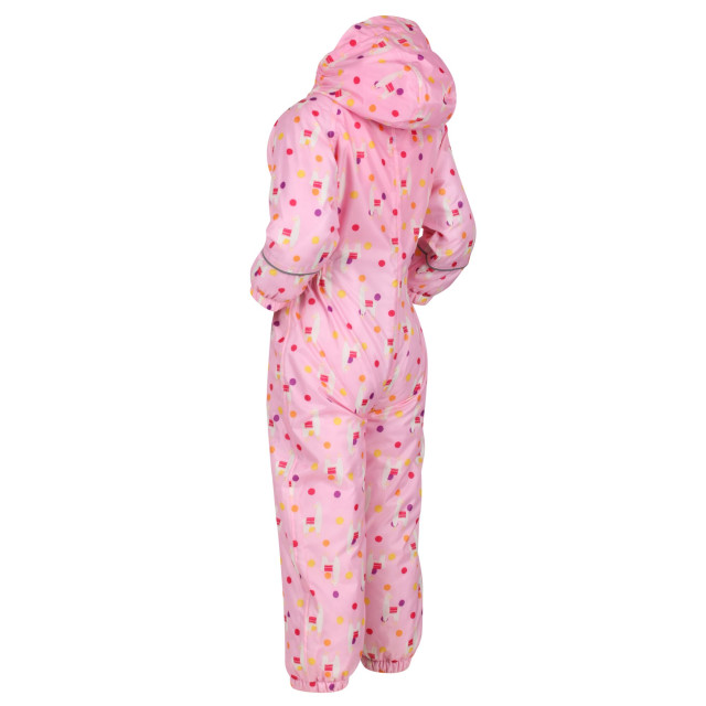 Regatta Kinder/kinderen printed splat ii hooded regenpak UTRG3634_sweetlilac large