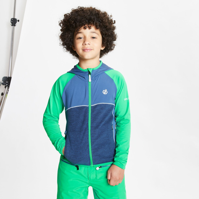 Dare2b Kinderen/kinderen haastige lichtgewicht midlayer UTRG5511_vividgreendarkdenim large