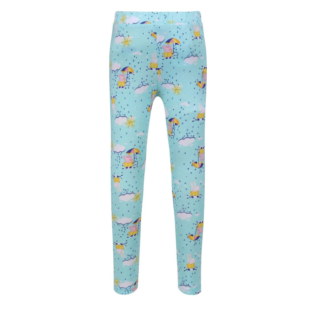 Regatta Kinder/kinder raindrop peppa pig legging (pack of 2) UTRG8419_arubabluepinkfusion large