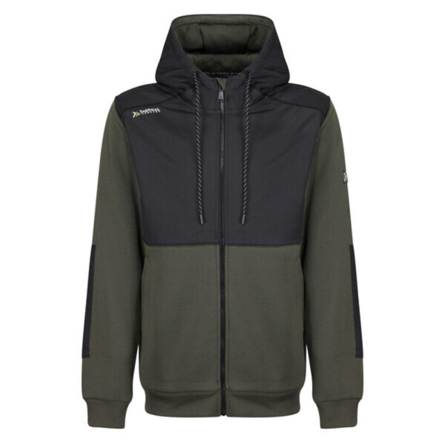 Regatta Heren full zip hoodie UTRG6171_darkkhakiblack large Regatta Heren full zip hoodie UTRG6171_darkkhakiblack large