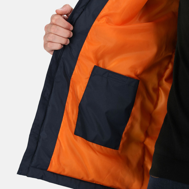 Regatta Heren thermogen verwarmd waterdicht jasje UTRG5581_navymagmaorange large