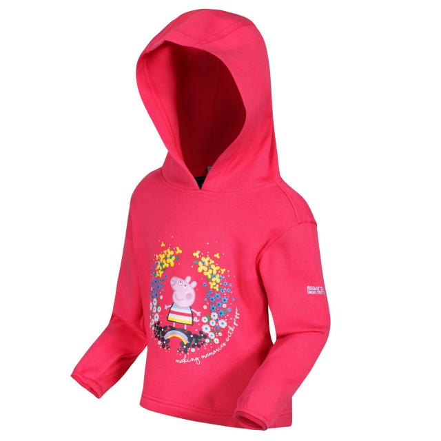 Regatta Kinder/kids peppa pig overhead hoodie UTRG5946_brightblush large