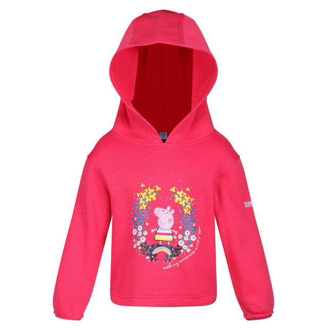 Regatta Kinder/kids peppa pig overhead hoodie UTRG5946_brightblush large
