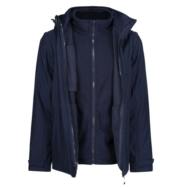 Regatta Heren erasmus 4 in 1 jas soft shell UTRG6507_navy large Regatta Heren erasmus 4 in 1 jas soft shell UTRG6507_navy large