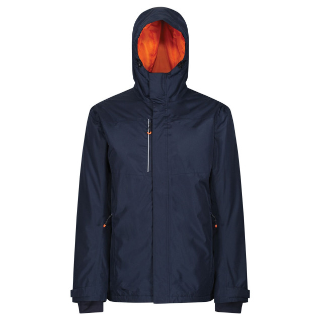 Regatta Heren thermogen verwarmd waterdicht jasje UTRG5581_navymagmaorange large