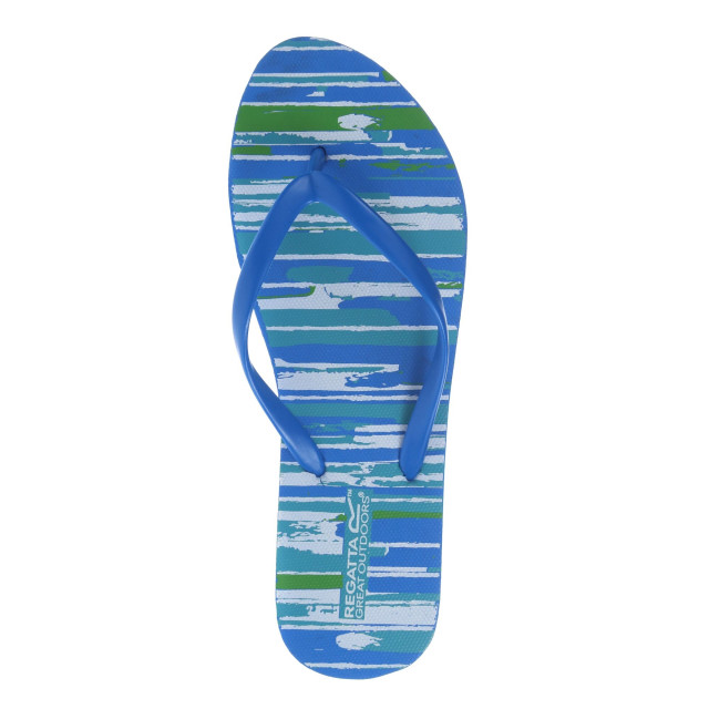 Regatta Dames bali brush stroke flip flops UTRG7657_seascape large