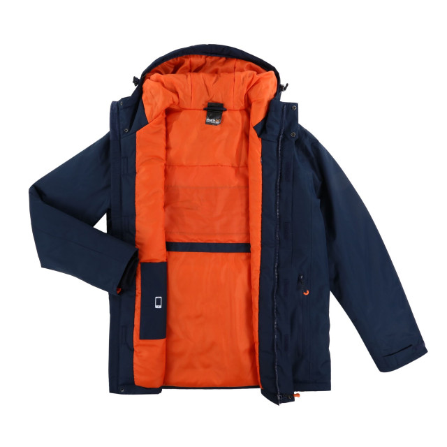 Regatta Heren thermogen verwarmd waterdicht jasje UTRG5581_navymagmaorange large