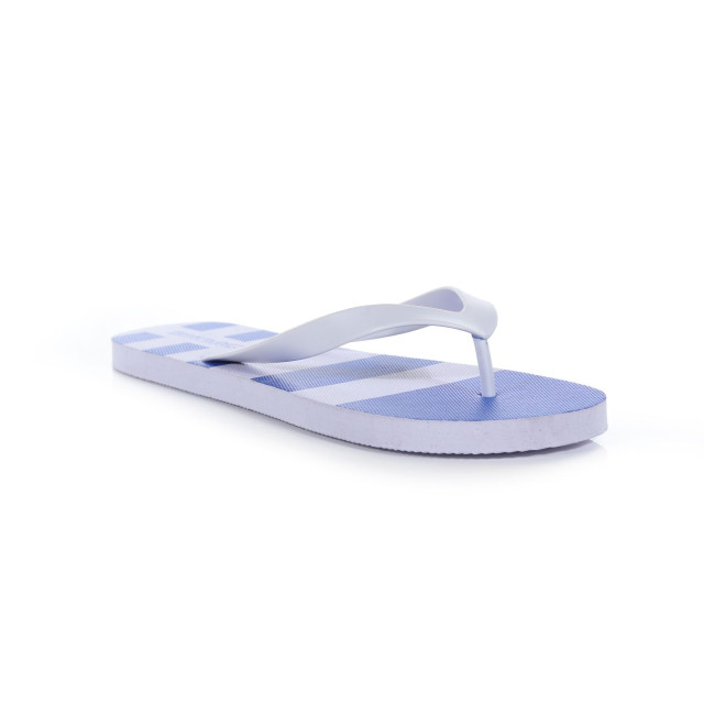 Regatta Heren bali gestreepte teenslippers UTRG7608_lapisbluewhite large