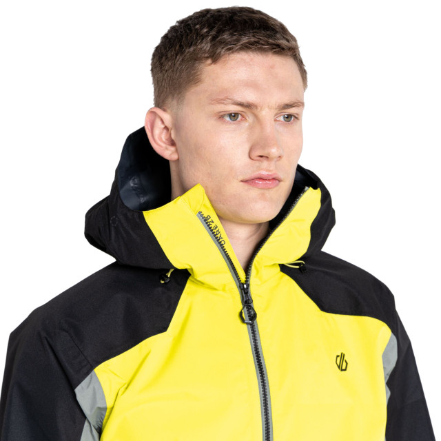 Dare2b Heren touchpoint ii waterdichte jas UTRG7325_agavegreenneonyellow large