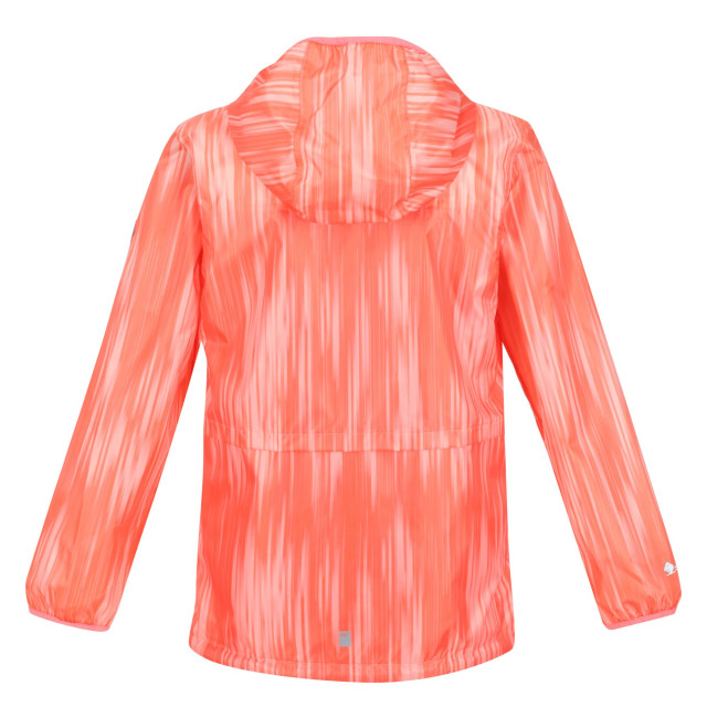Regatta Bagley gradient packaway waterdichte jas voor kinderen/kinderen UTRG7300_neonpeach large