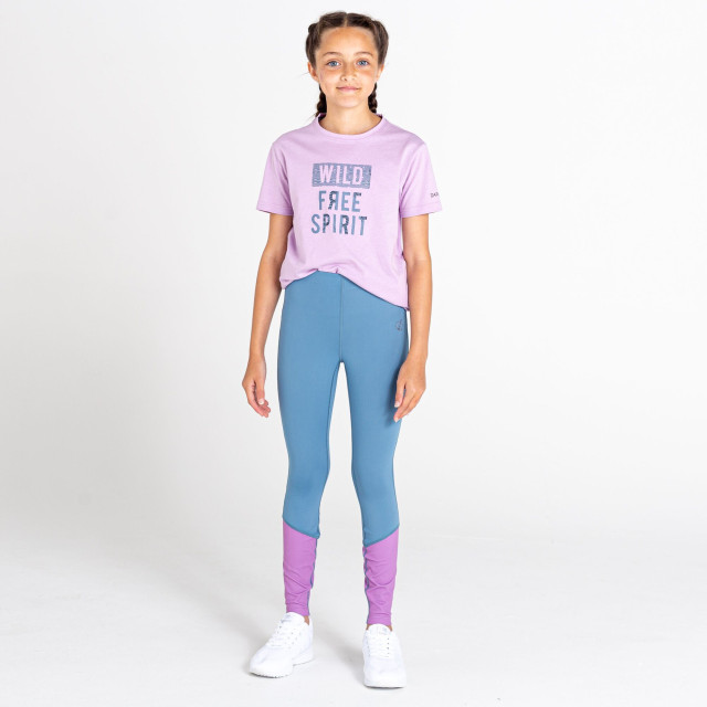 Dare2b Kinderen/kinderen crystallize gerecycleerde skinny legging UTRG7152_bluestonedustylavender large