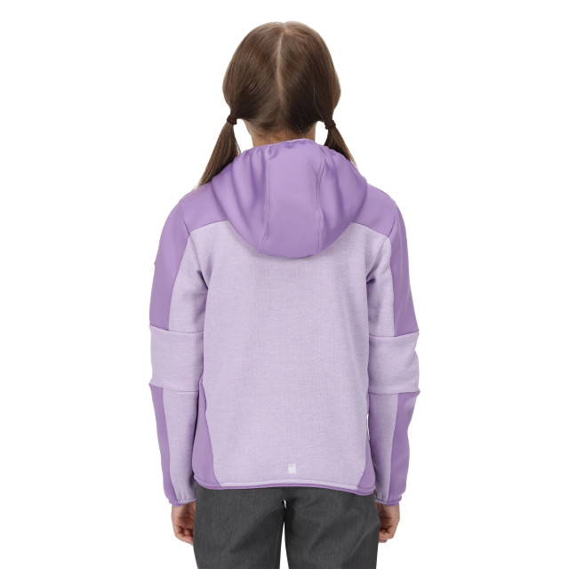 Regatta Kinder/kids dissolver v full zip fleece jas UTRG7704_pastellilaclightamethyst large