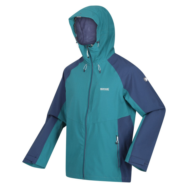 Regatta Britedale color block waterdichte jas voor heren UTRG6206_pacificgreenadmiralblue large Regatta Britedale color block waterdichte jas voor heren UTRG6206_pacificgreenadmiralblue large
