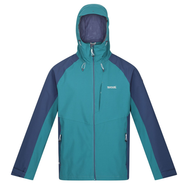 Regatta Britedale color block waterdichte jas voor heren UTRG6206_pacificgreenadmiralblue large Regatta Britedale color block waterdichte jas voor heren UTRG6206_pacificgreenadmiralblue large