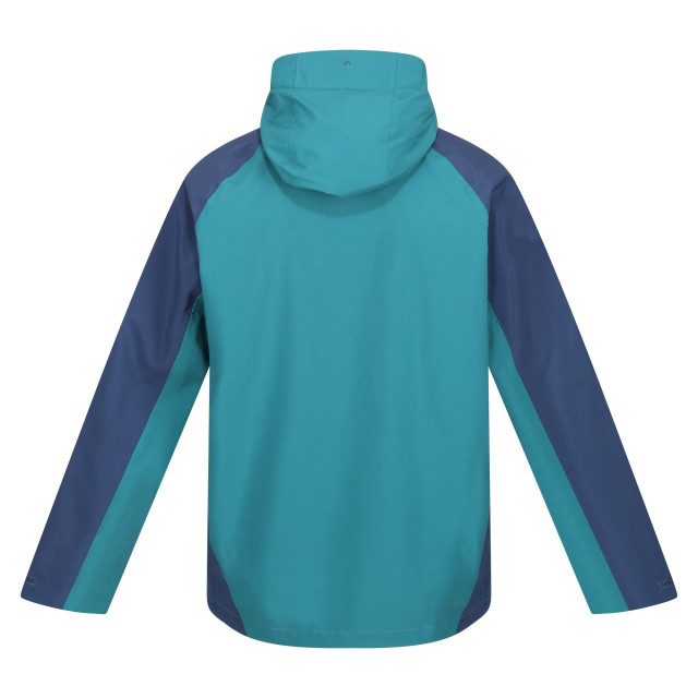 Regatta Britedale color block waterdichte jas voor heren UTRG6206_pacificgreenadmiralblue large Regatta Britedale color block waterdichte jas voor heren UTRG6206_pacificgreenadmiralblue large