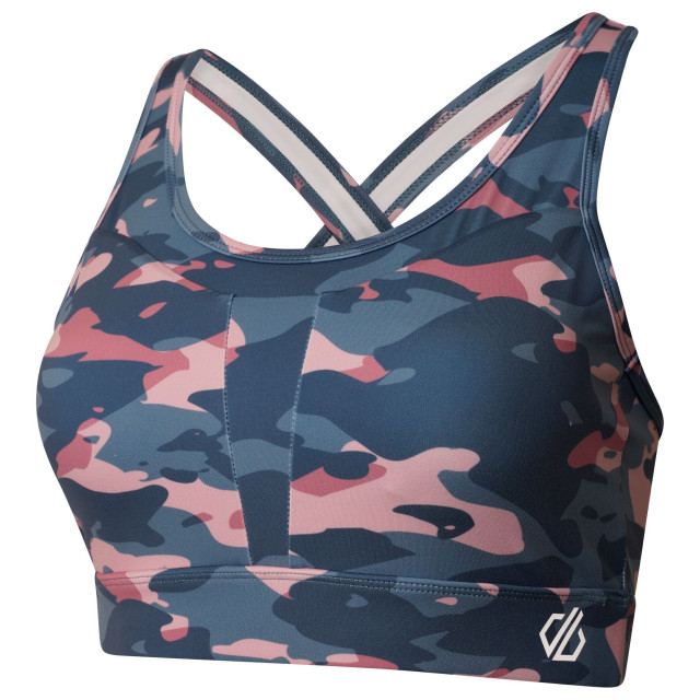 Dare2b Dames the laura whitmore edit mantra camo gerecycleerde sport beha UTRG7594_powderpink large