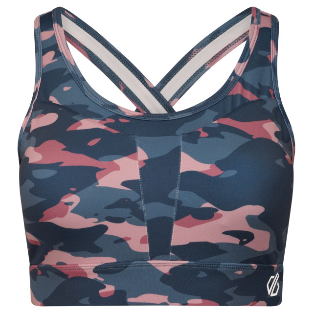 Dare2b Dames the laura whitmore edit mantra camo gerecycleerde sport beha UTRG7594_powderpink large