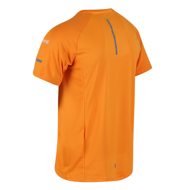 Regatta Heren highton pro logo t-shirt UTRG7087_flameorange large