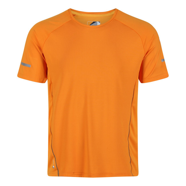 Regatta Heren highton pro logo t-shirt UTRG7087_flameorange large