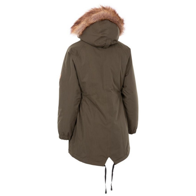 Trespass Dames celebrity geïsoleerd extra lange parka jas UTTP4190_darkvine large